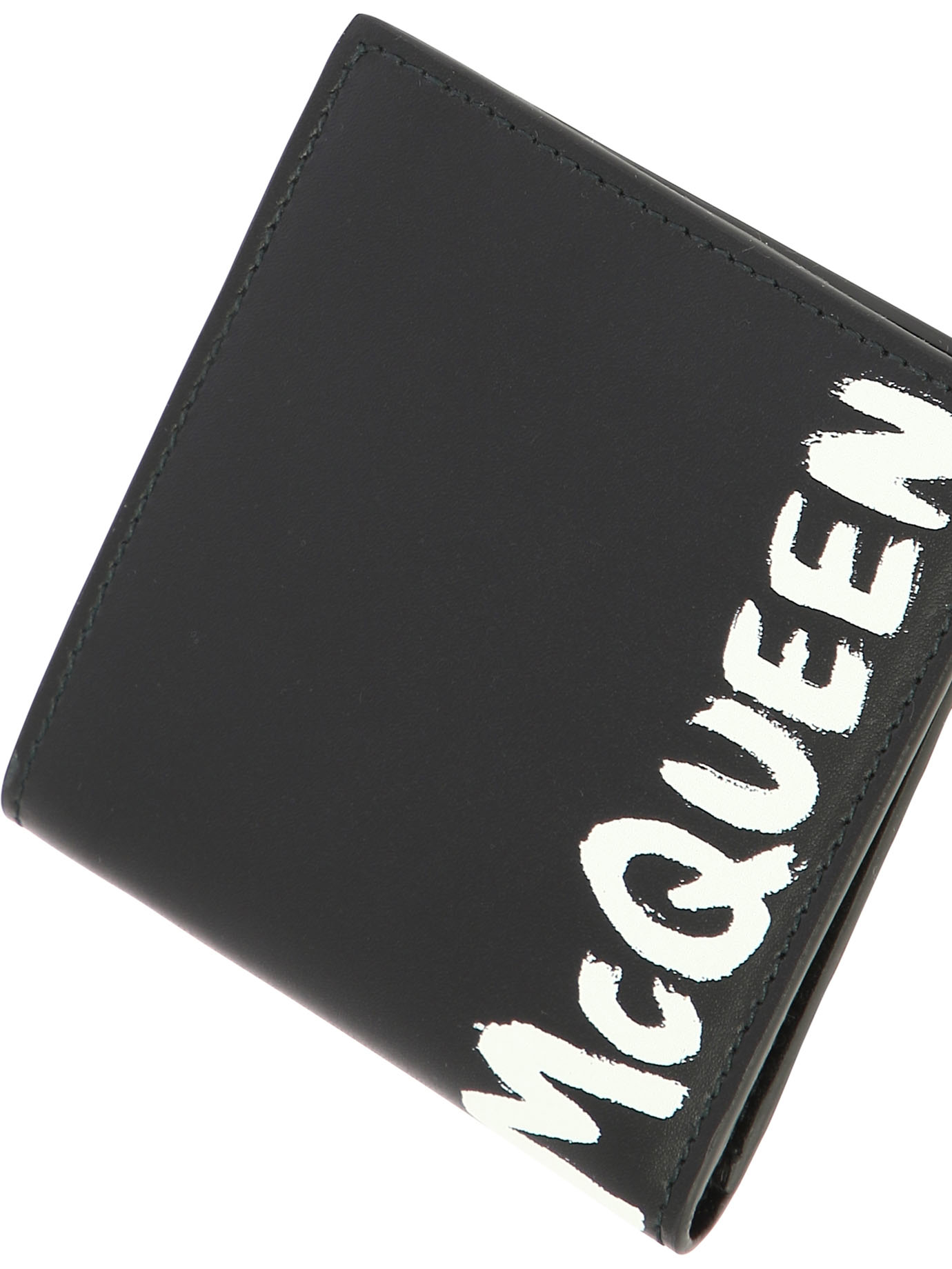 ALEXANDER MCQUEEN Black   McQueen Graffiti wallet